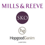 The logos for Mills & Reeve, SKO and HopgoodGamin